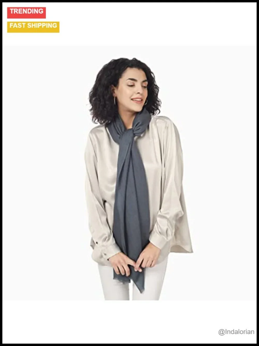Ultra-Thin Merino Wool Scarf Soft & Warm Featherlight Luxurious Pashmina Wrap